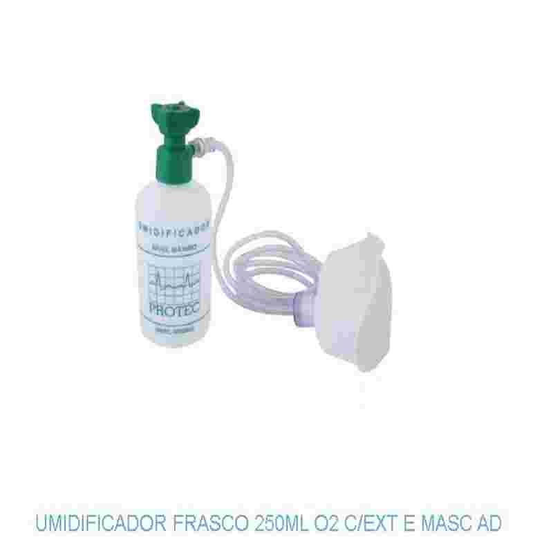 UMIDIFICADOR 250ML O2 C/ EXT E MASC AD