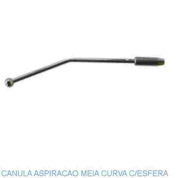 CANULA P/ ASPIRADOR MEIA CURVA C/ ESFERA